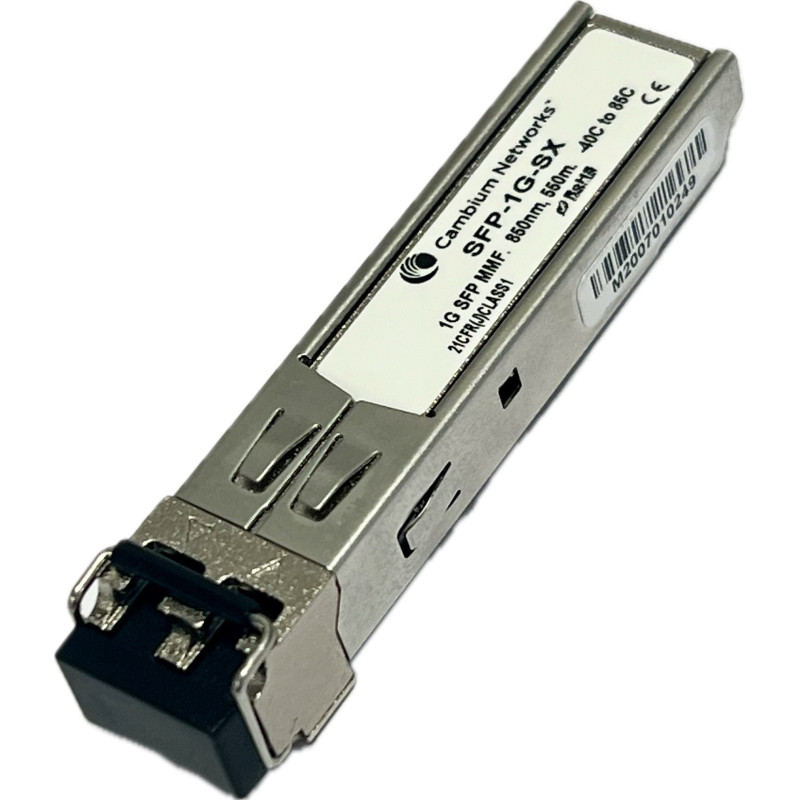 Cambium Networks SFP-1G-SX 1G SFP MMF SX Transceiver, 850nm. -40C to 85C