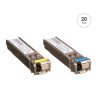 Ubiquiti UACC-OM-SM-1G-S-20 U Fiber, Single-Mode Module, 1G, BiDi, 10 Pair (20 Units)