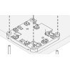 Cambium Networks AX-XV2BRKT-WW Mounting bracket for XV2-2X access point. Plastic bracket, no screws, no steel plate included