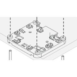 Cambium Networks AX-XV2BRKT-WW Mounting bracket for XV2-2X access point. Plastic bracket, no screws, no steel plate included