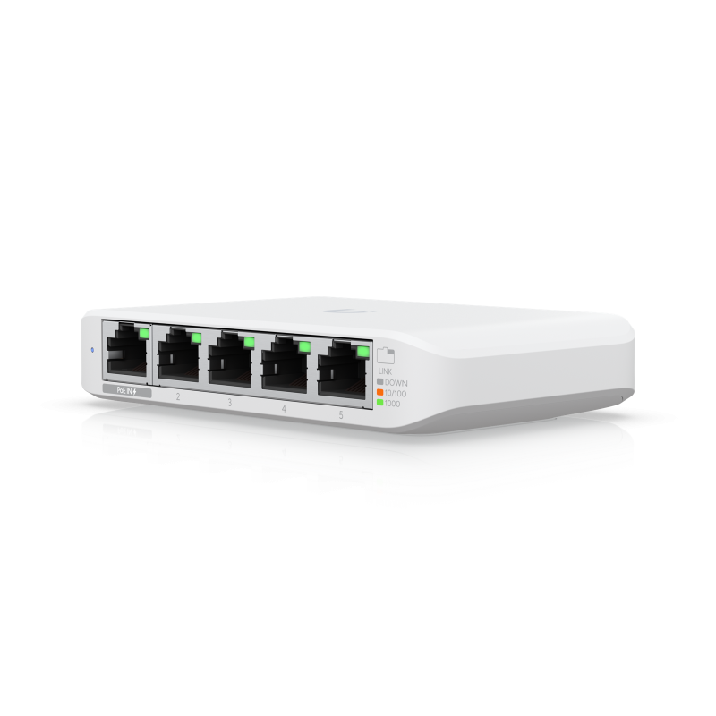 Ubiquiti USW-Flex-Mini UniFi Compact 5Port Gigabit Desktop Switch