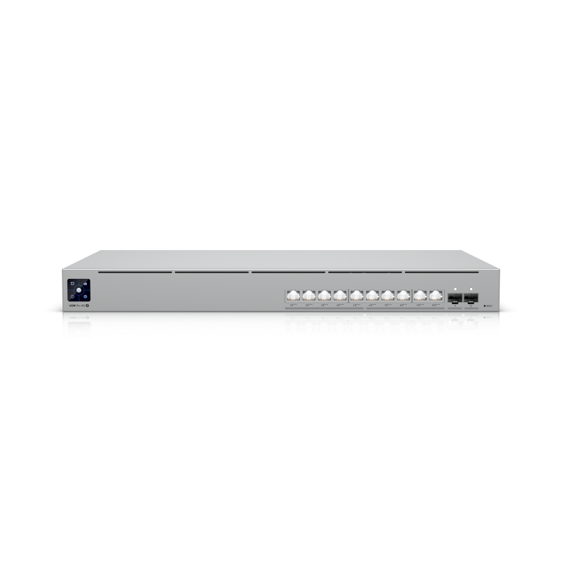 Ubiquiti USW-Pro-XG-10-PoE UniFi professional-grade 10-port, Layer 3 Etherlighting™ PoE+++ switch with (10) 10 GbE (2) 10G SFP+