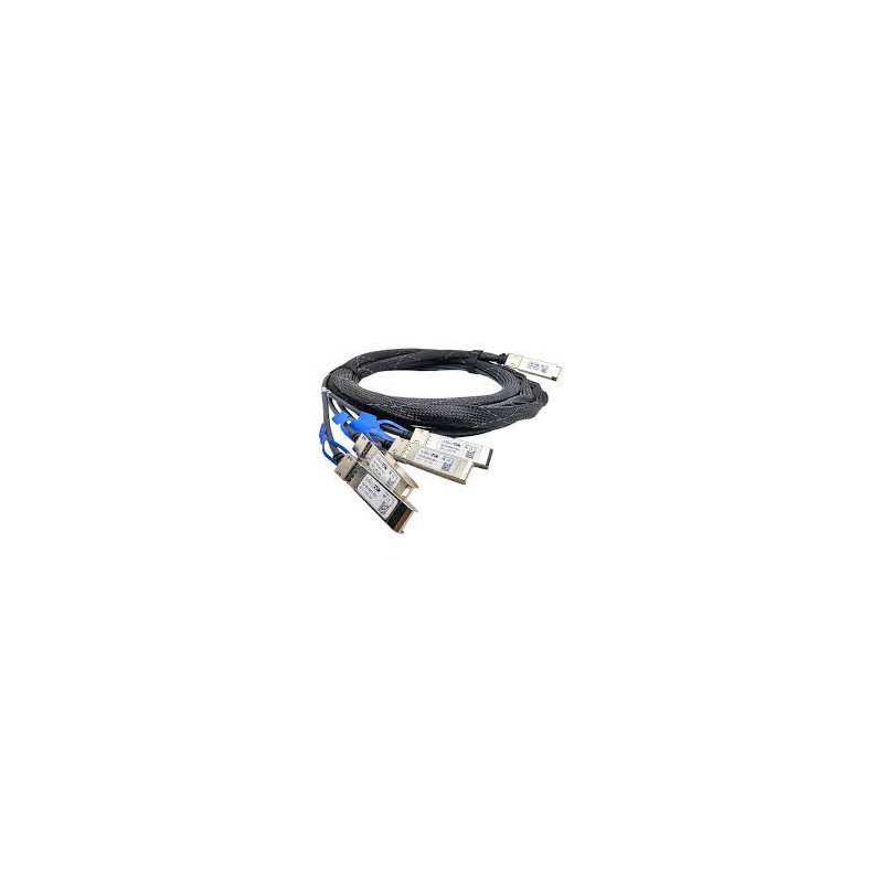 MikroTik XQ+BC0003-XS+ Break out Cable 100G QSFP28 to 4 x 25G SFP28 or 40G QSFP+ to 10G SFP+, 3m