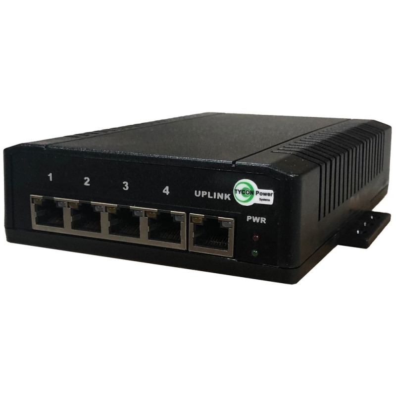 Tycon Power TP-SW5G 5 port HP POE Gigabit switch w/ 48V 120W PS IEEE 802.3at/af