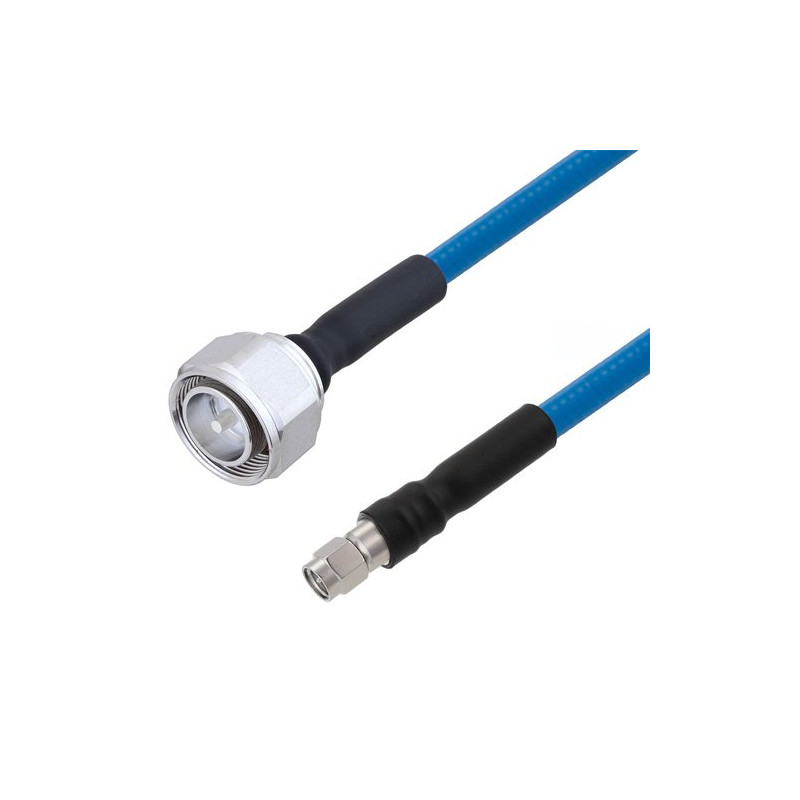 Polyphaser CASPP250LLPL010-6FT 6 FT Plenum Rated 4.3-10 to SMA M/M SPP-250-LLPL Low PIM Cable Jumper