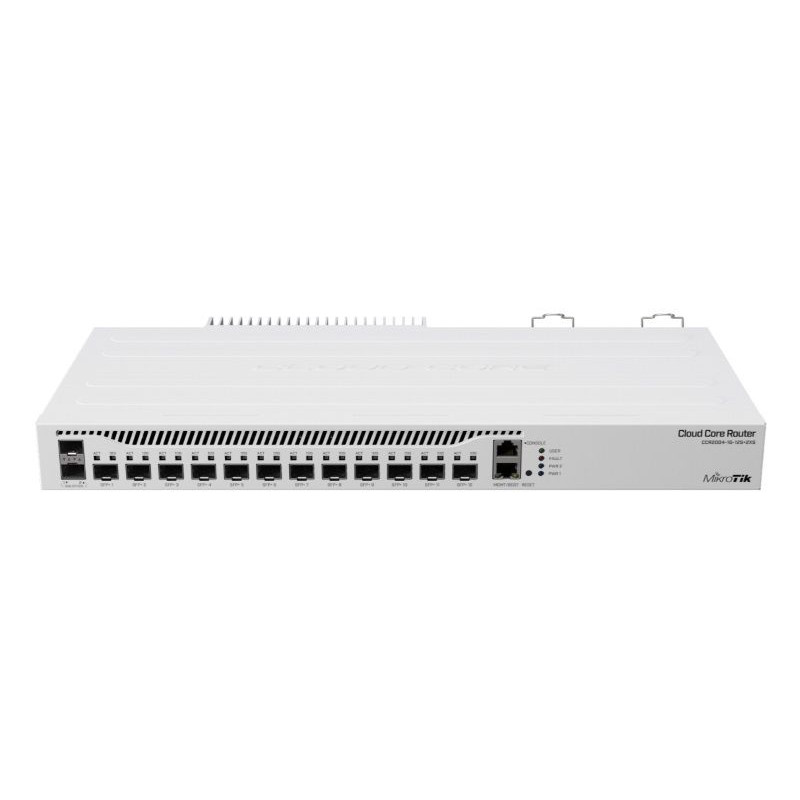MikroTik CCR2004-1G-12S+2XS 1U RM, 12xSFP cage, 12xSFP+ cage, 4 Core 1.7GHz CPU, Dual P/S