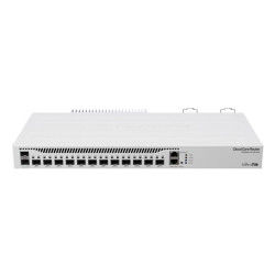 MikroTik CCR2004-1G-12S+2XS 1U RM, 12xSFP cage, 12xSFP+ cage, 4 Core 1.7GHz CPU, Dual P/S