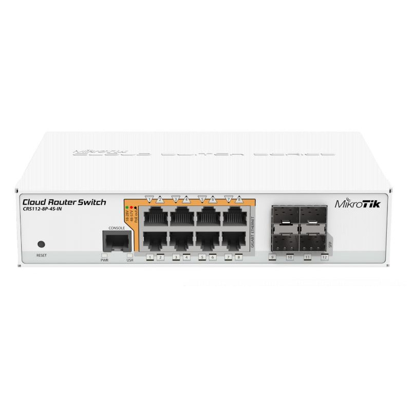 Mikrotik CRS112-8P-4S-IN Switch with POE-out RouterOS L5