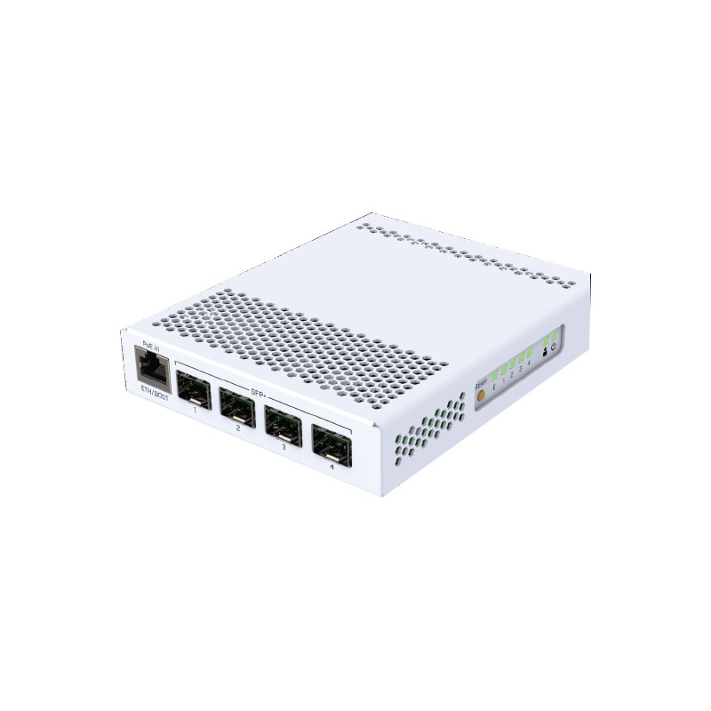 MikroTik CRS305-1G-4S+IN 4 SFP+ and 1Gigabit Ethernet Ports Dual DC Inputs and POE