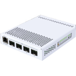 MikroTik CRS305-1G-4S+IN 4 SFP+ and 1Gigabit Ethernet Ports Dual DC Inputs and POE