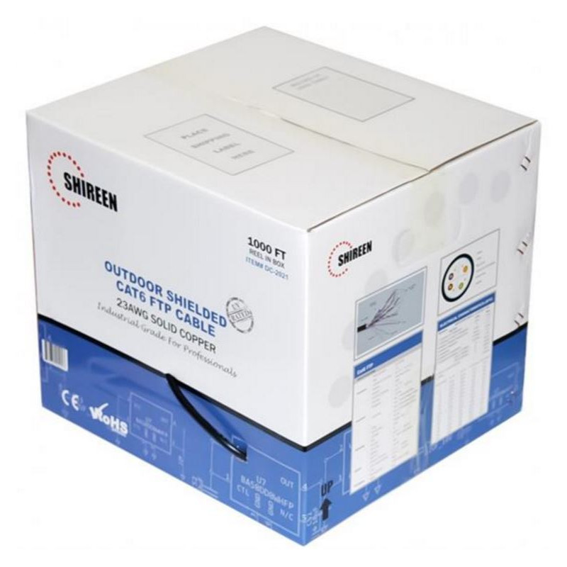 Shireen DC-2021 Outdoor Cat6 Shielded 305m Spool Fully compliant to AS/CA S008:2010
