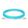 MicroBeam FL.OM3LCLC3M 3m LC-LC OM3 Multimode Fiber Optic Cable: Aqua