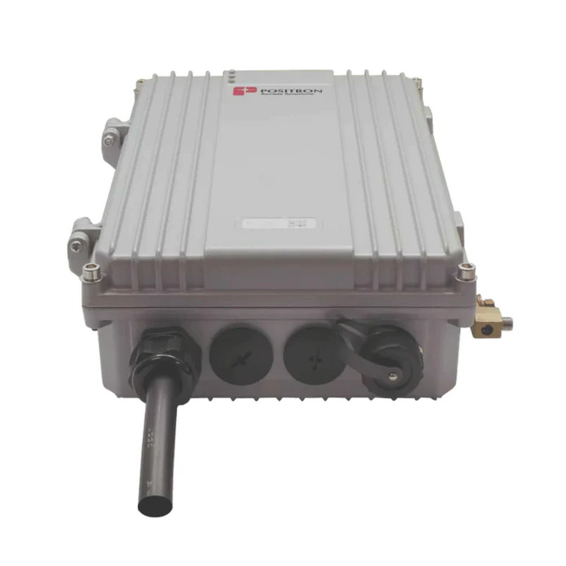 Positron GAM-8-MRX OUTDOOR G.hn Access Multiplexer (GAM) with 8 MIMO ports and 1 x 10 Gbps SFP+ port. Reverse Power Feed