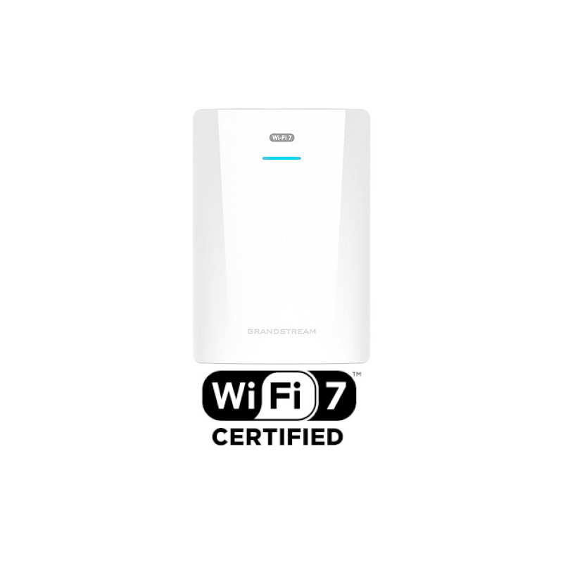 Grandstream GWN7670WM 2x2 Dual Band 2.4/5ghz 802.11be Wi-Fi 7 Wallmount 1x2.5GigE, BLE Access Point - No POE Injector Included