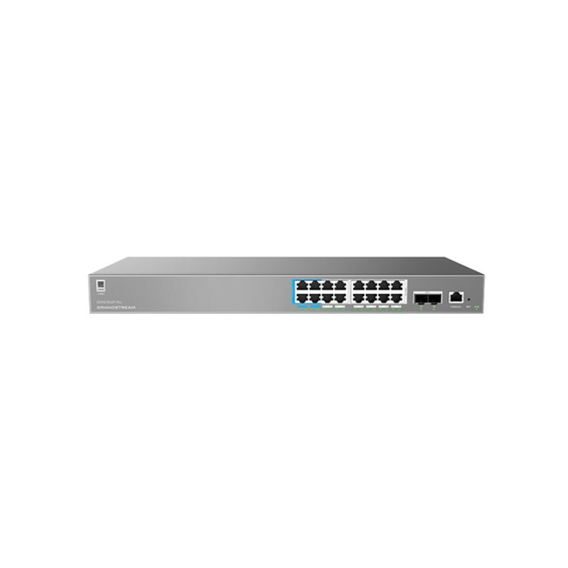 Grandstream GWN7802P Pro Enterprise Layer 2+ Managed PoE Network Switch, 16 x GigE, 2 x SFP+, 250 Watt PoE++