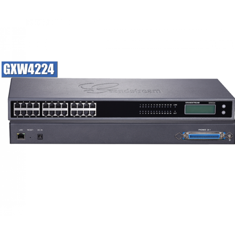 Grandstream GXW4224-V2 VoIP gateway w/ 24 telephone FXS ports