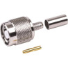 MicroBeam MB11CMC2 RPTNC Male Crimp Connector for Coax Cable Types 200 Series Cable RG58