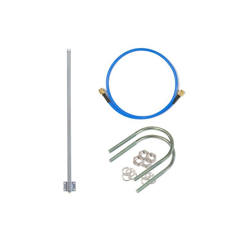 MikroTik 915_Omni_antenna LoRa Omni Antenna Kit 6.5dBi 824-960MHz with SMA Female connector - 1m Cable included