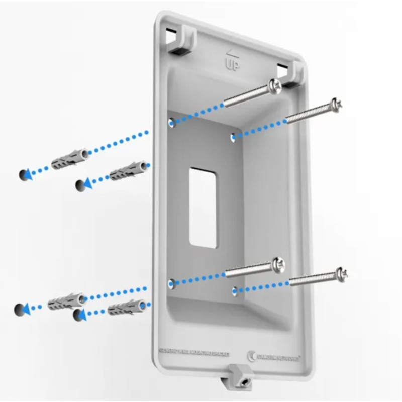 Cambium Networks PL-WALLMNTB-WW Mounting Adapter for XV2-22H0A00-RW or e425 H. Use to mount the AP to a flush surface.