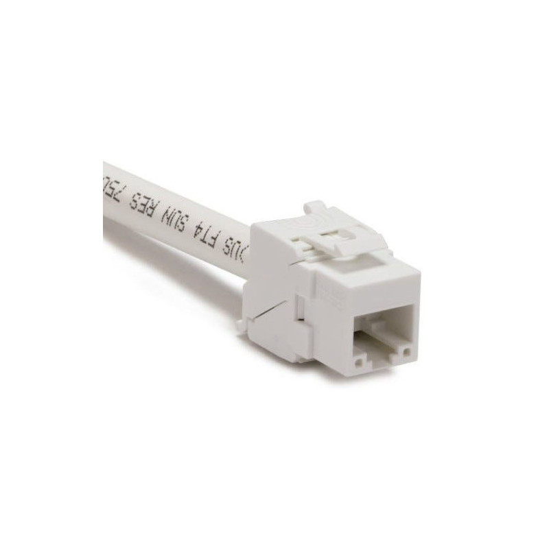 Platinum Tools 752WH-1 Keystone Cat6A UTP White Tool-less