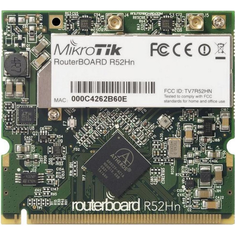 MikroTik R52HnD 802.11a/b/g/n dual band miniPCI card